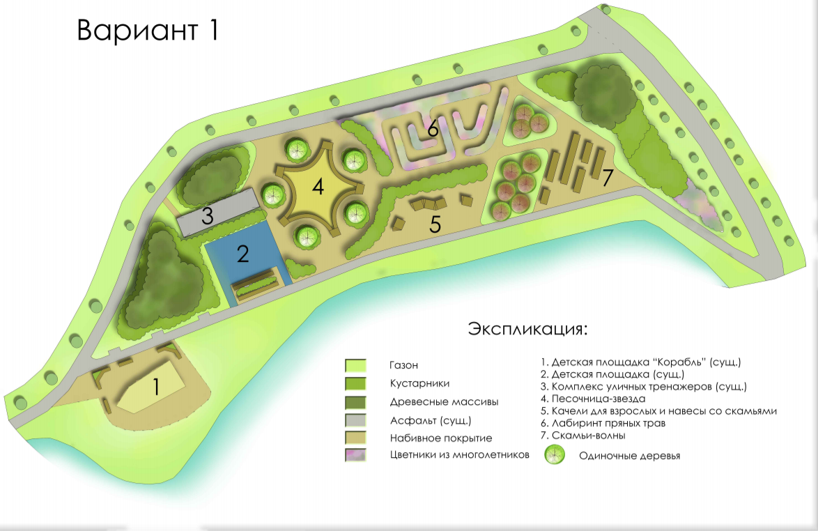 Заневский парк карта